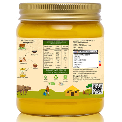 JEEVANKOSH A2 Desi Cow Ghee 250ml